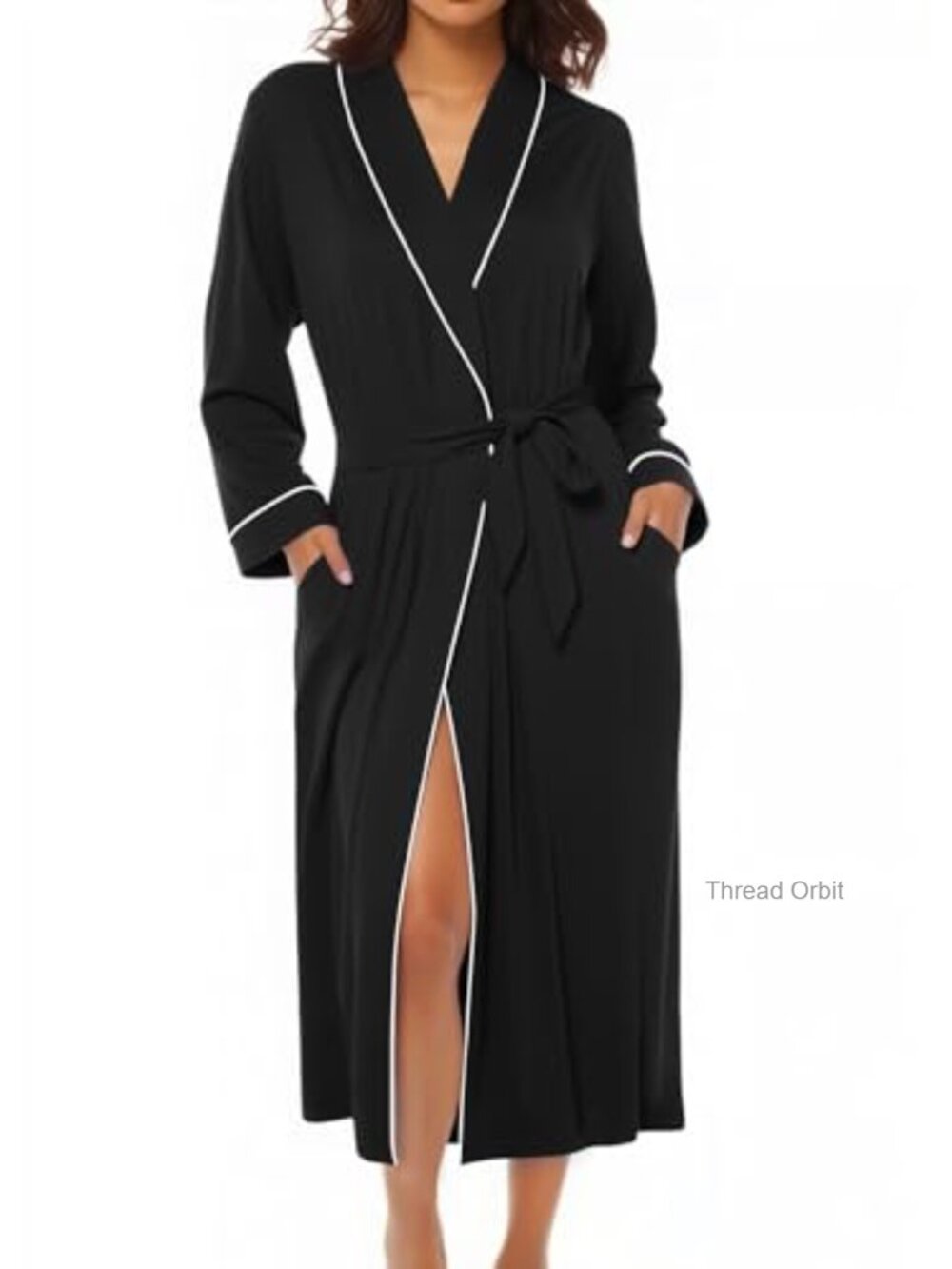 Ekouaer Kimono Robe Long Lightweight Knit Soft Bathrobe
